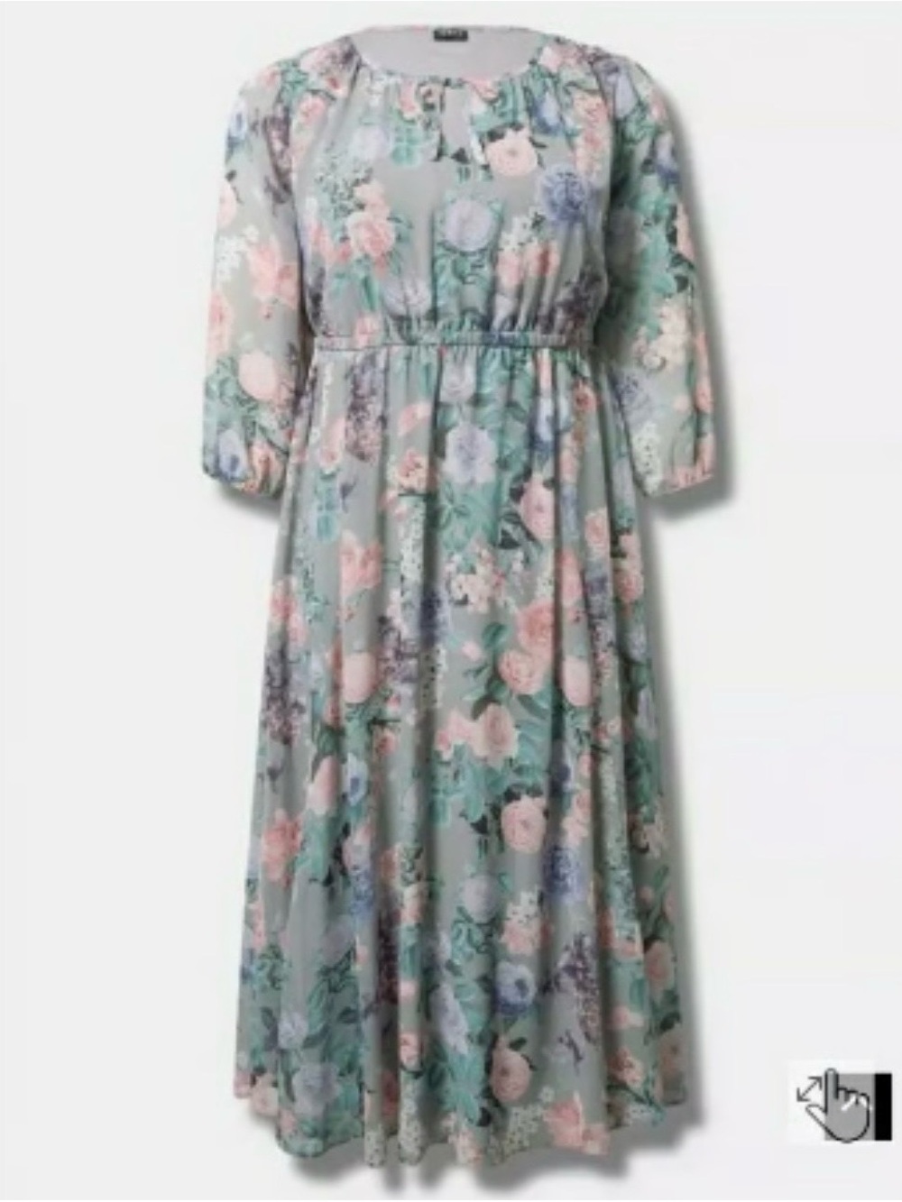 Torrid floral print dress size 2